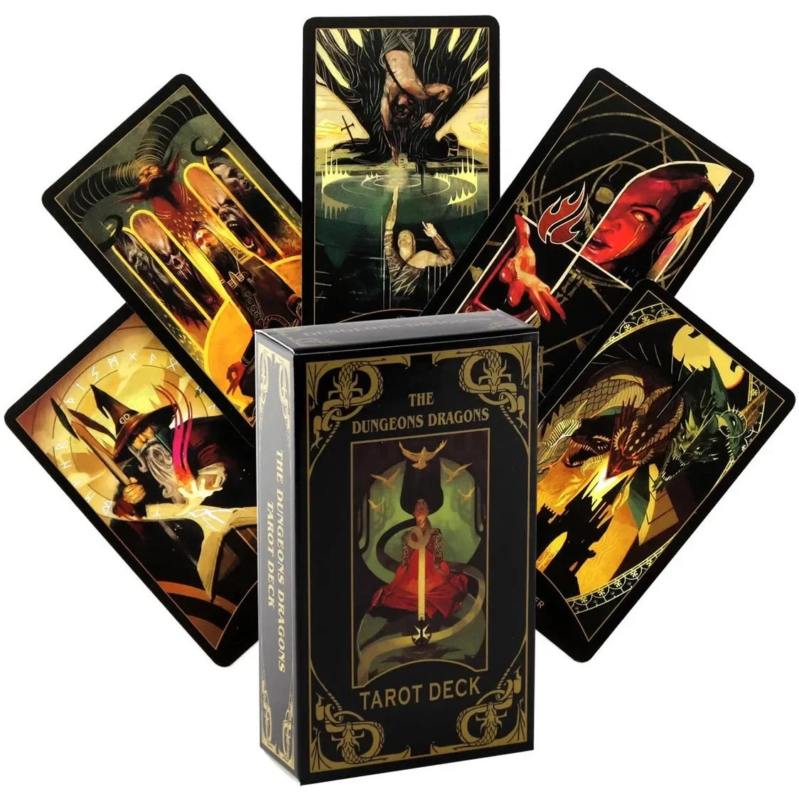 Cartas De Tarot The Dungeon & Dragons Tarot Adivinación Juego De Cartas Favor De Fiesta Juego De Mesa Divertido Juego De Cartas