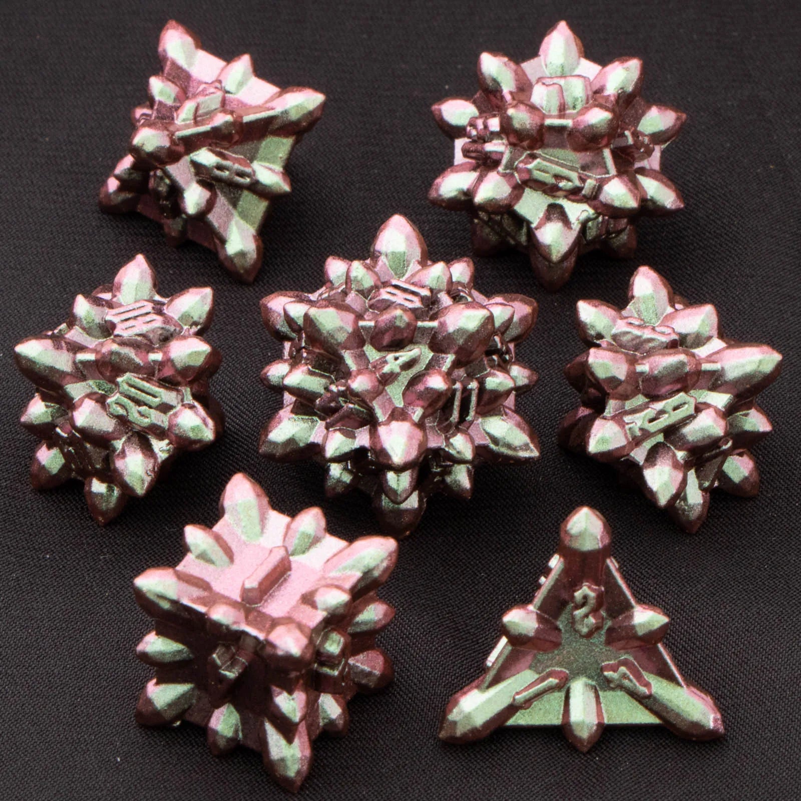 Bullet Dungeon and Dragon DND Metal Dice Set D&D, RPG Polyhedral Role Playing Game D and D D20 D12 D10 D8 D6 D4