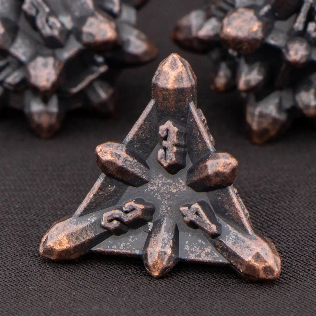 Bullet Dungeon and Dragon DND Metal Dice Set D&D, RPG Polyhedral Role Playing Game D and D D20 D12 D10 D8 D6 D4