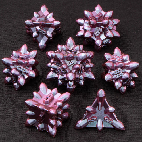 Bullet Dungeon and Dragon DND Metal Dice Set D&D, RPG Polyhedral Role Playing Game D and D D20 D12 D10 D8 D6 D4