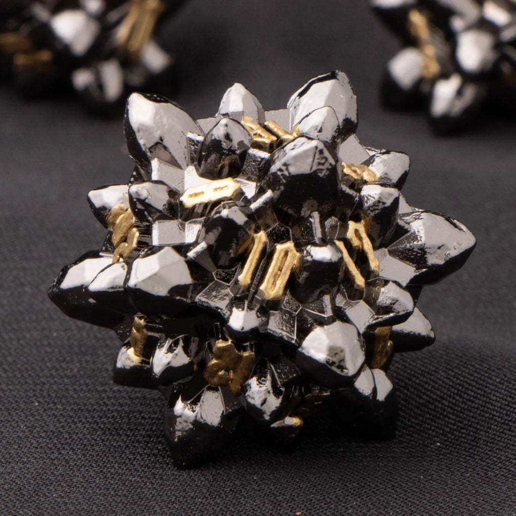 Bullet Dungeon and Dragon DND Metal Dice Set D&D, RPG Polyhedral Role Playing Game D and D D20 D12 D10 D8 D6 D4