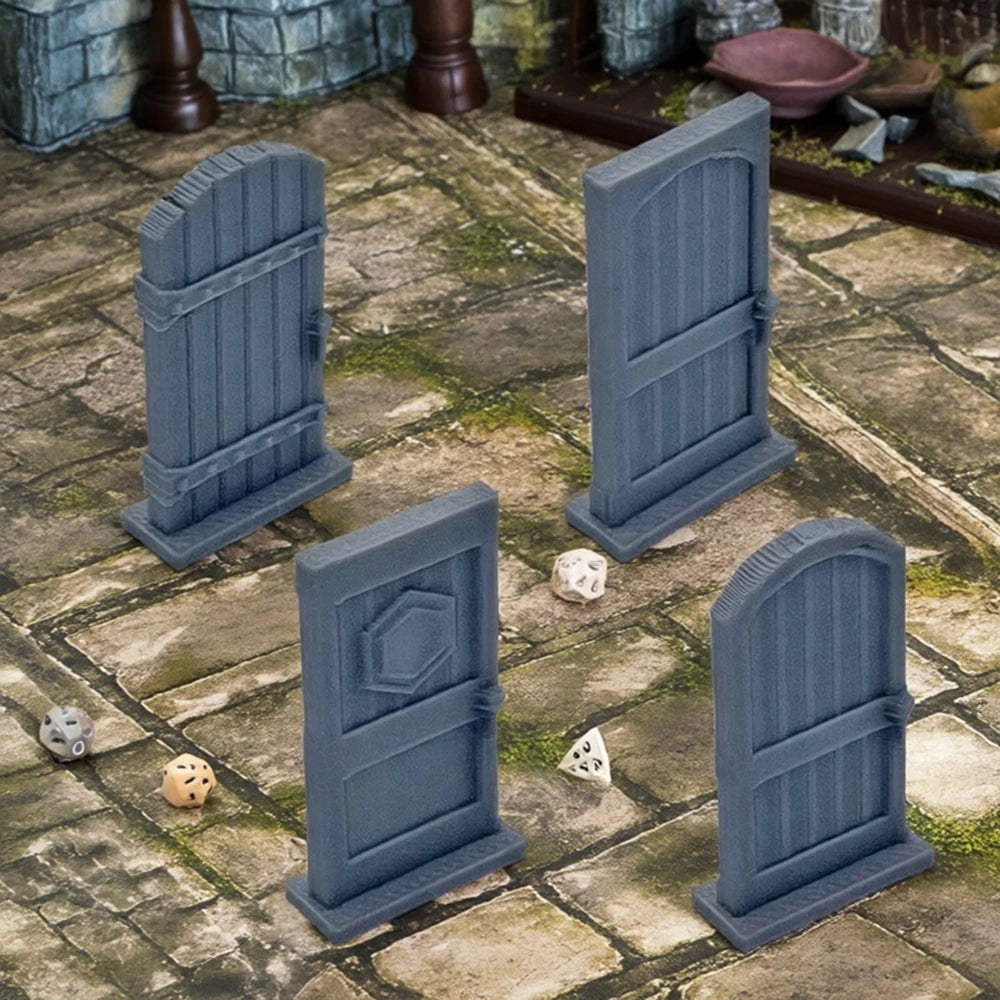 16pcs Dungeon Scenery Dungeon Doors Set Scenery & Terrain For Legend Games 3D Printed Tabletop RPG Scenery And Wargame Terrain