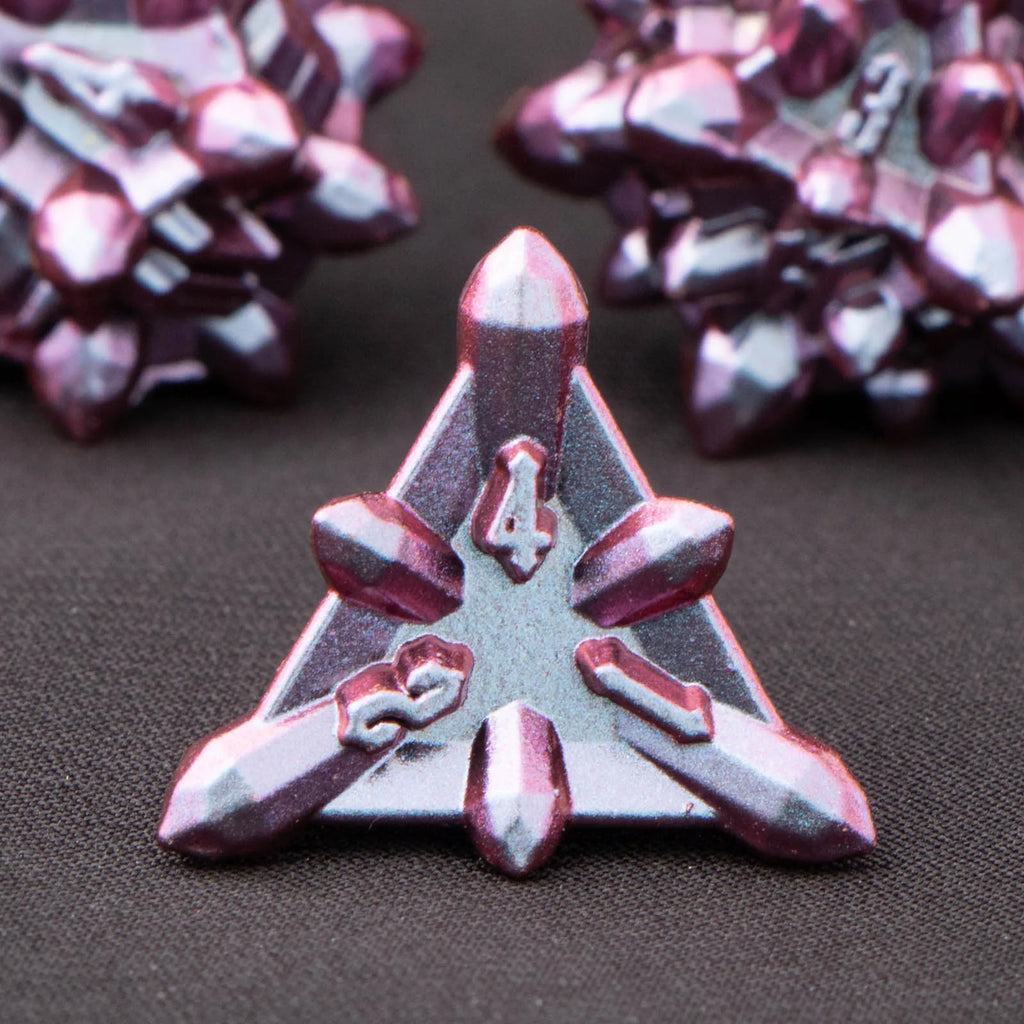 Bullet Dungeon and Dragon DND Metal Dice Set D&D, RPG Polyhedral Role Playing Game D and D D20 D12 D10 D8 D6 D4