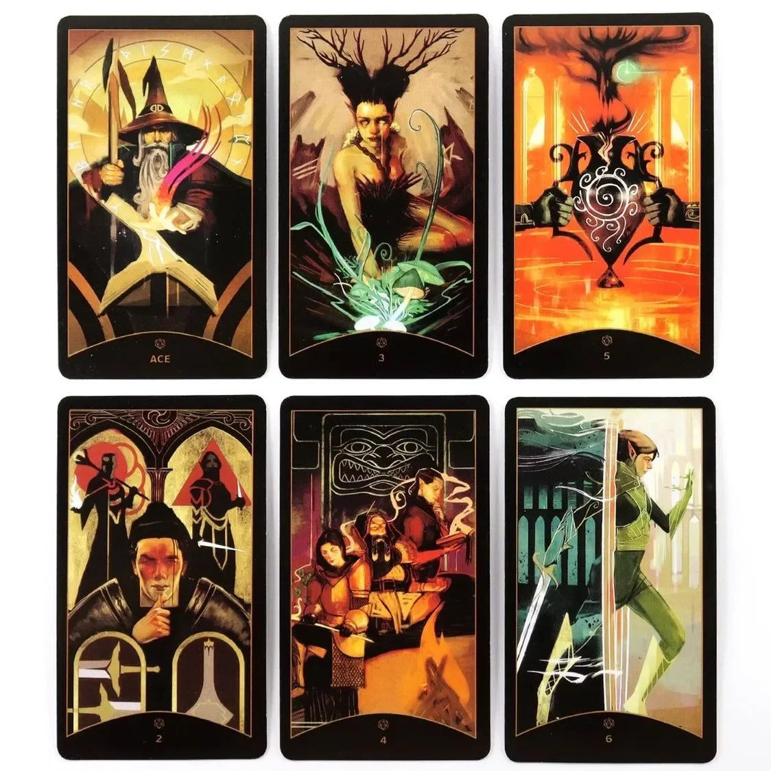 Cartas De Tarot The Dungeon & Dragons Tarot Adivinación Juego De Cartas Favor De Fiesta Juego De Mesa Divertido Juego De Cartas
