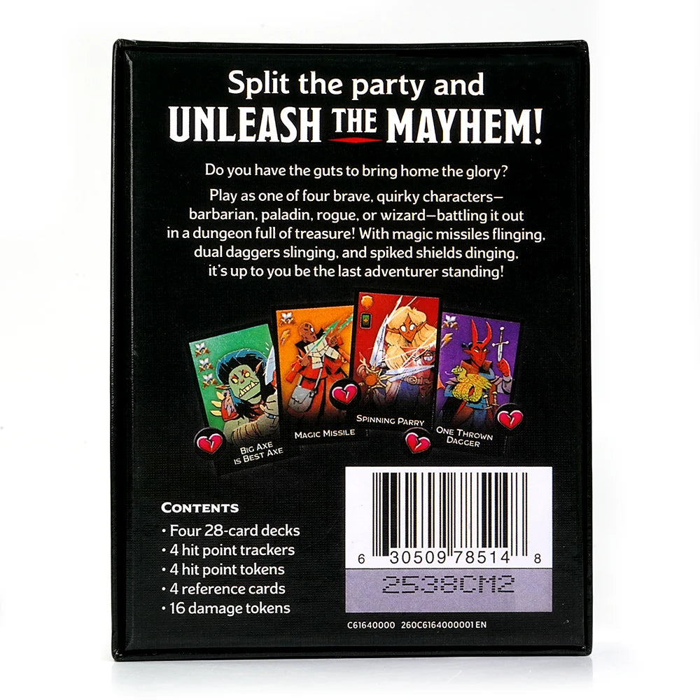 Dungeon Mayhem Dungeons Dragons Card Game 120 Cards Board Game Monster Madness Party Game for Friends and Family